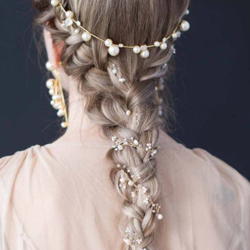NWT Twigs & Honey Opal and Pearl Headpiece - Picture 4 of 4